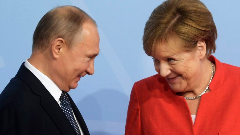 Северен поток Путин Меркел
