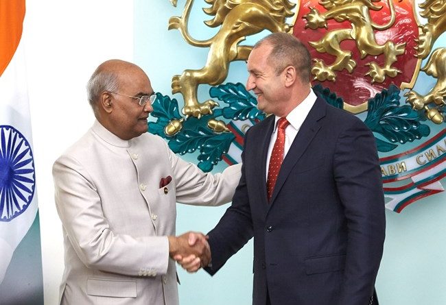 Индия Президент Радев среща Индия